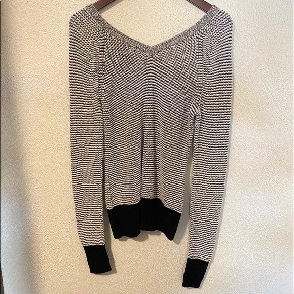 Calvin Klein Black and White Knit Sweater - Picture 3 of 6